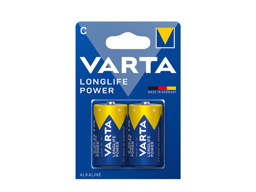 baterie C, LR14 alkalická Longlife Power (2ks) VARTA