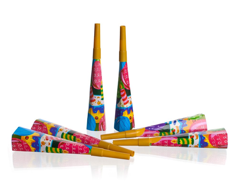 trubka 19cm papír (6ks) MY PARTY