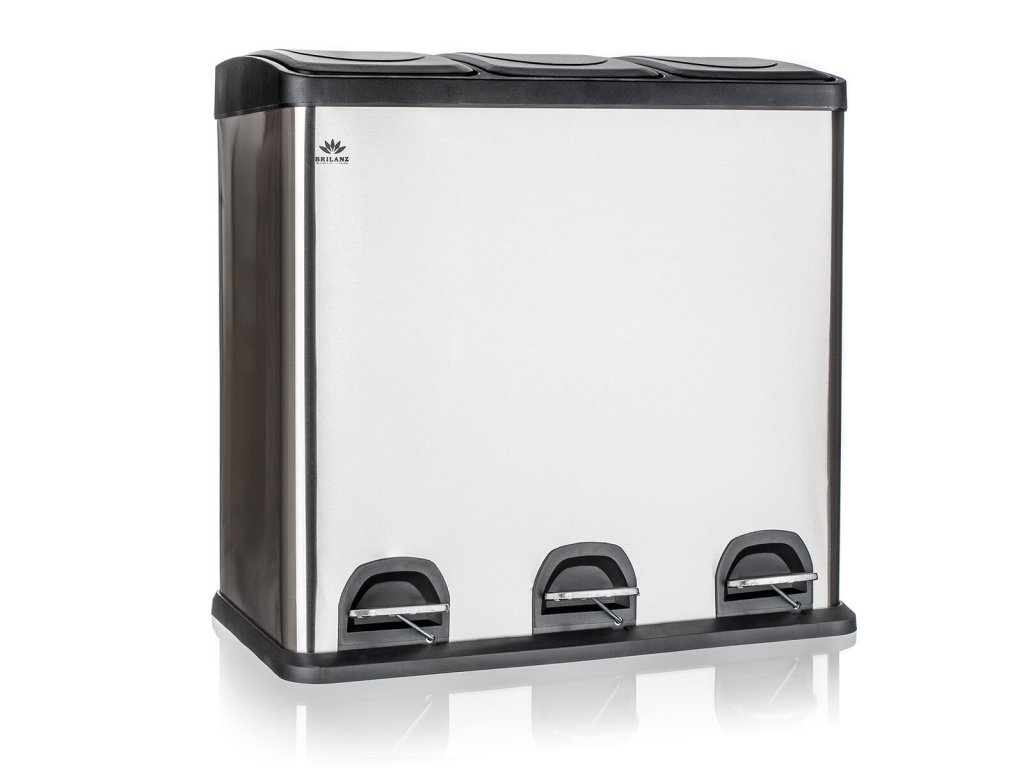 koš na tříděný odpad SAVERY 3x20l nerez/PH