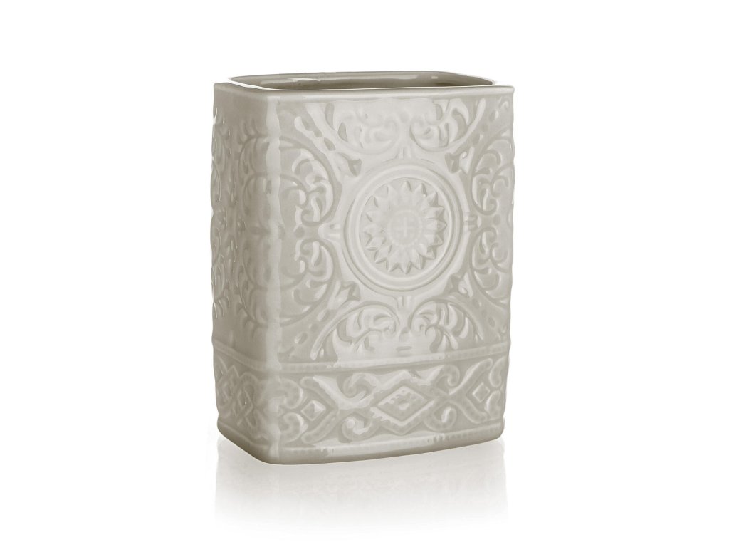 kelímek na kartáčky 9x6x12cm keramický ŠE-BÉŽ