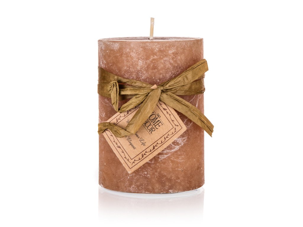 svíčka pr.6,8x9,5cm BROWN