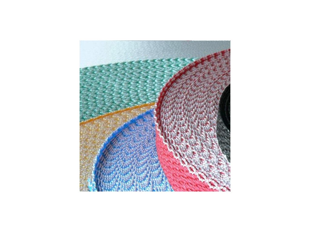 popruh PPV 30x2-3mm barevný (50m)