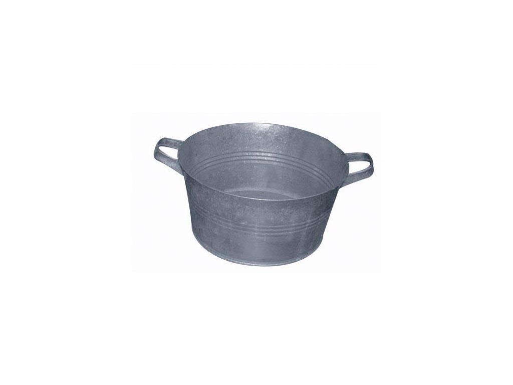 škopek pr.40cm, kovová ucha, Zn