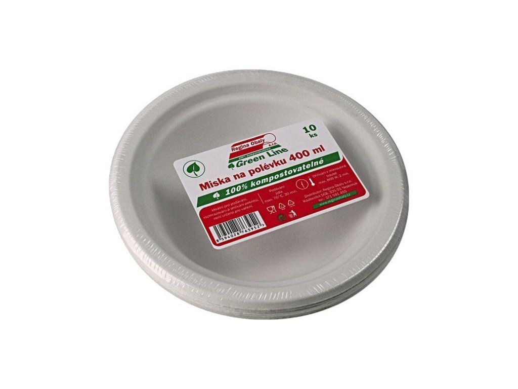 miska polévková buničina 400ml (10ks) jednorázová