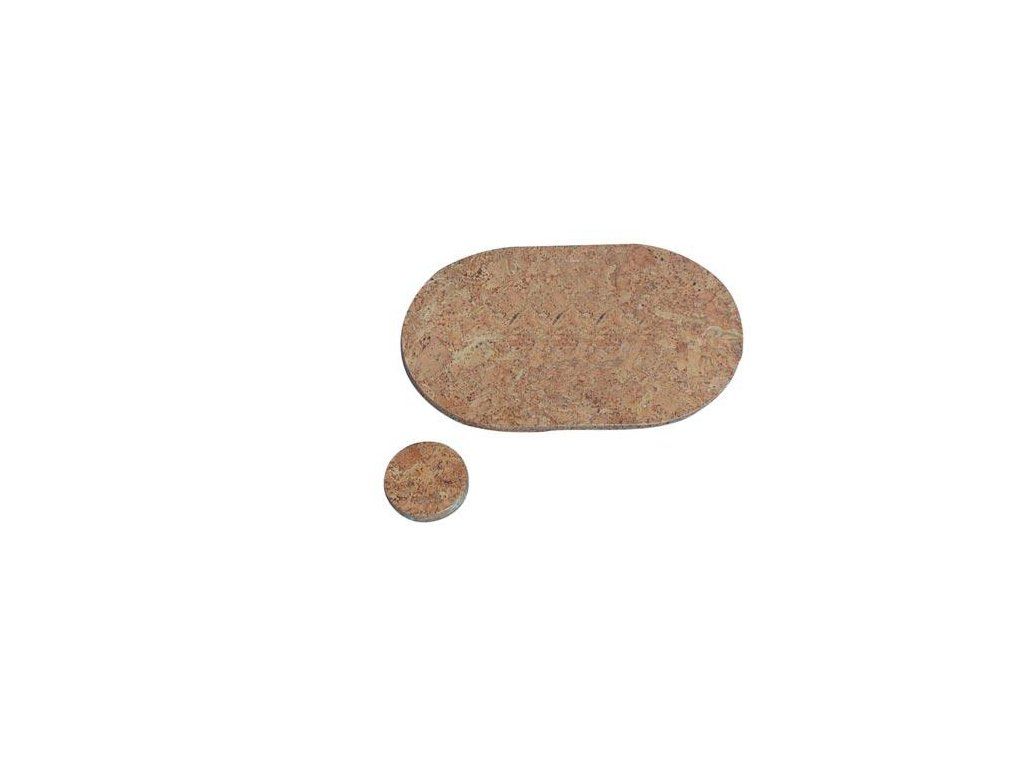 prostírání kruh 10cm hladký korek (6ks)