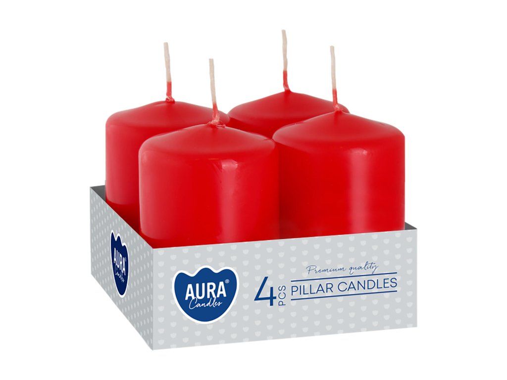 svíčka adventní 60x40mm ČRV (4ks)