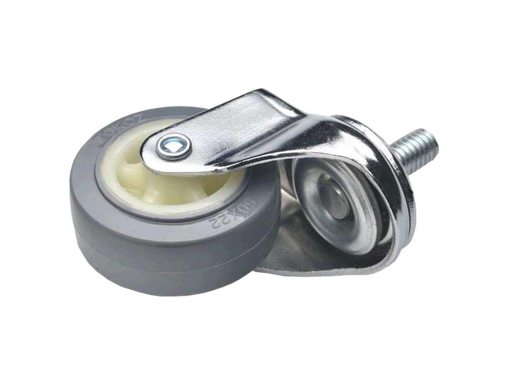 kolečko nábytkové otočné 50mm se šroubem M10 (4ks)
