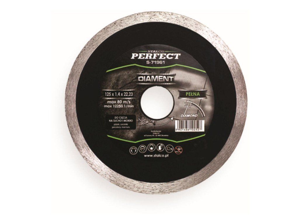 kotouč diamantový 125mm celoobvodový STALCO