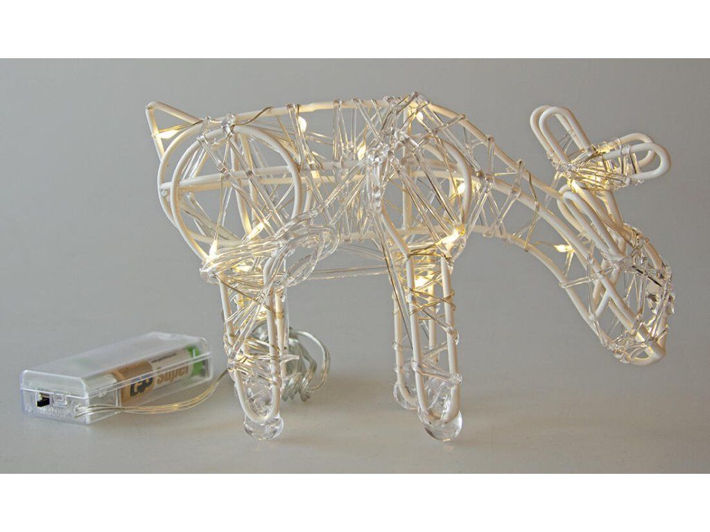 dekorace LED SOB 20cm, 20LED, s časovačem, akryl