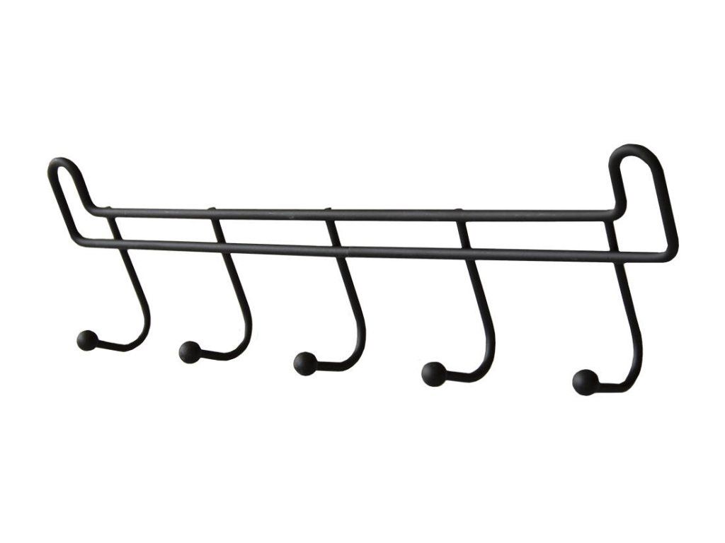 věšák 5 háčků 27cm ČER