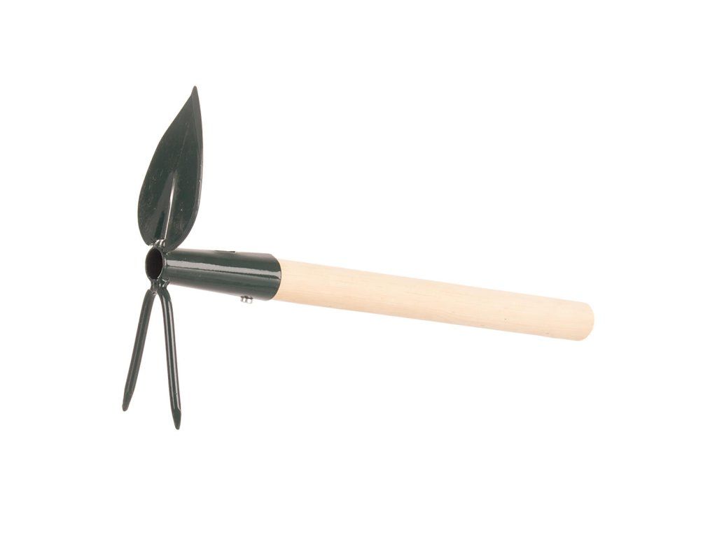 okopávačka srdíčko 2 hroty S NÁSADOU 27cm PROFI