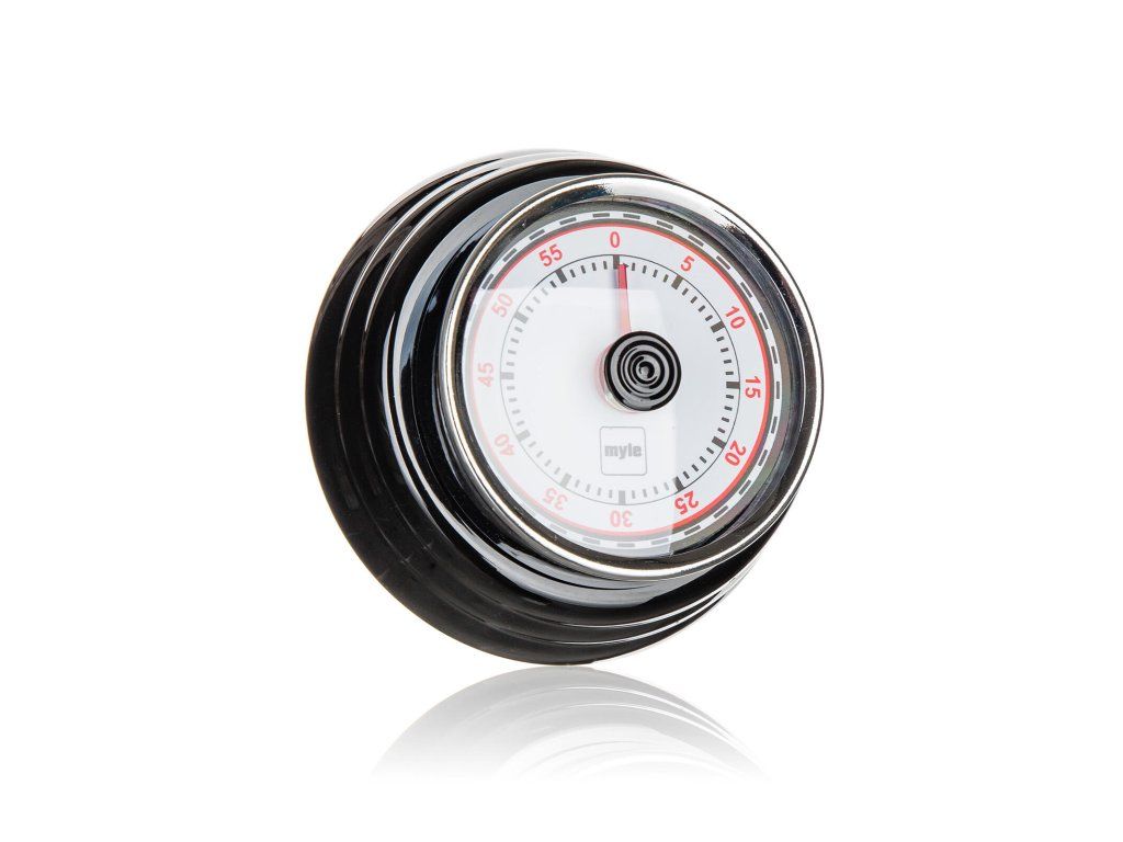 minutník pr.7cm nerez/ČER s magnetem CULINARIA