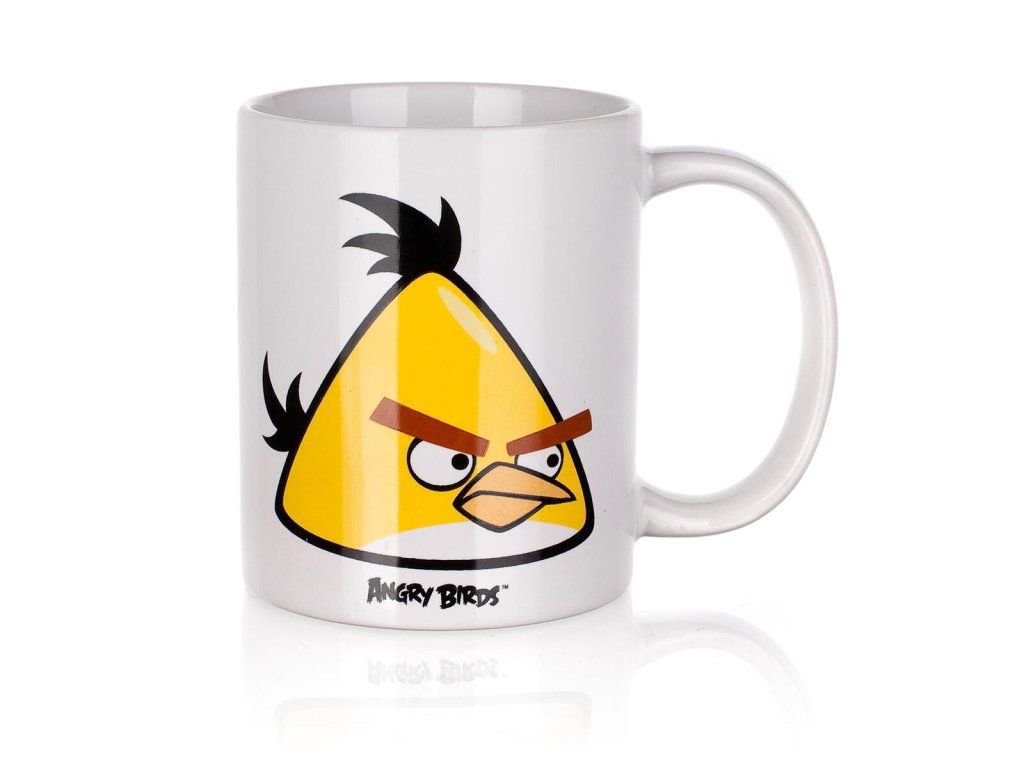 hrnek dětský 325ml ANGRY BIRDS YELLOW keramický
