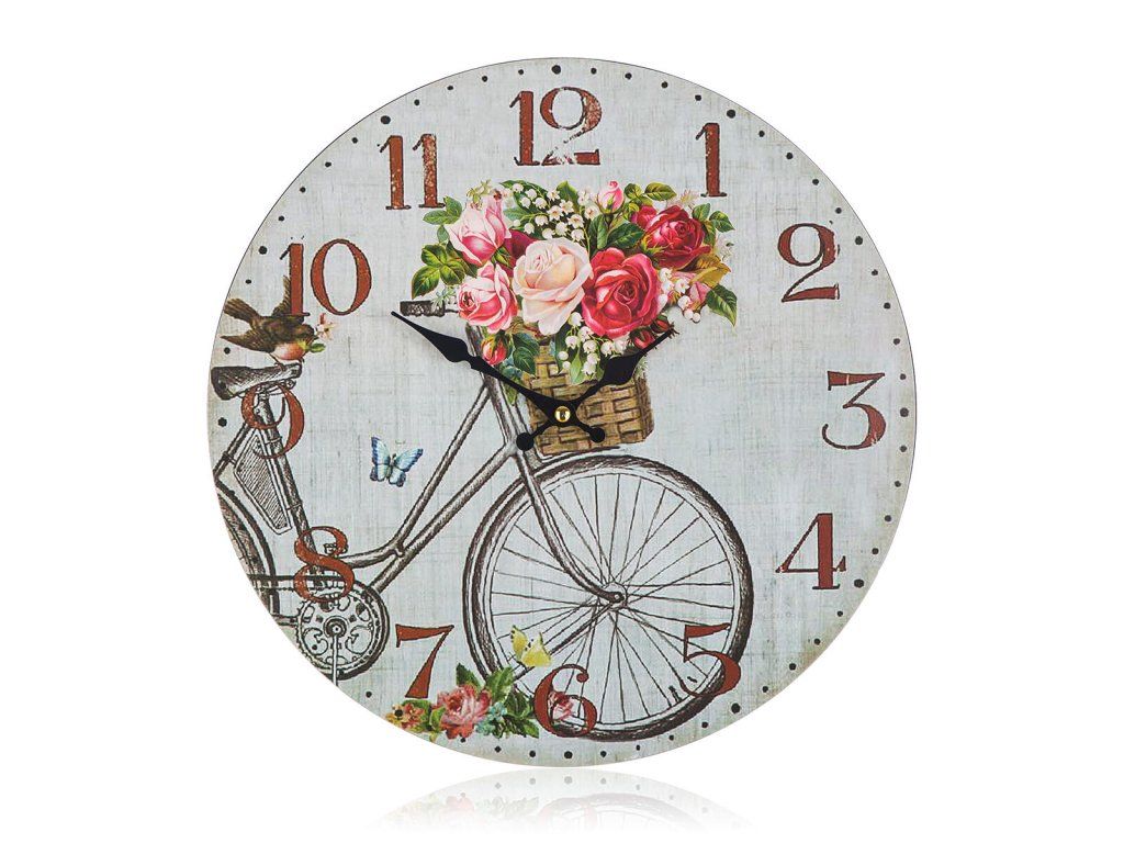 hodiny nástěnné pr.34cm BICYCLE
