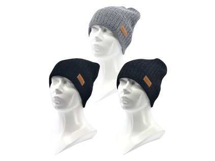 pletené čepice Jimmy (Barva šedá, Velikost uni)