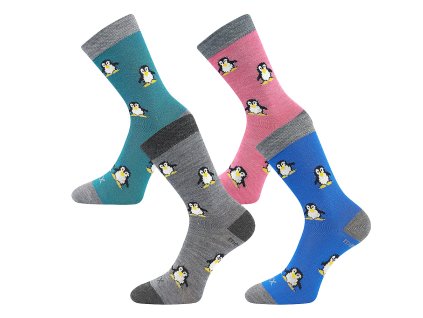 ponožky Penguinik (Barva růžová, Velikost 20-24 (14-16))