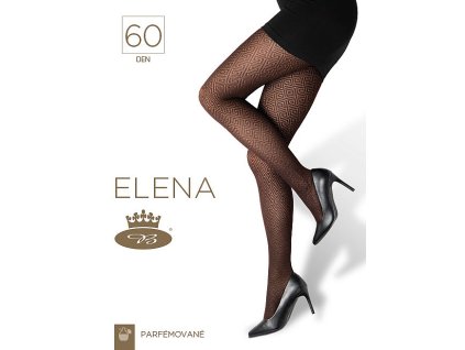 punčochové kalhoty vzorované Elena 60 DEN (Barva nero, Velikost S.)