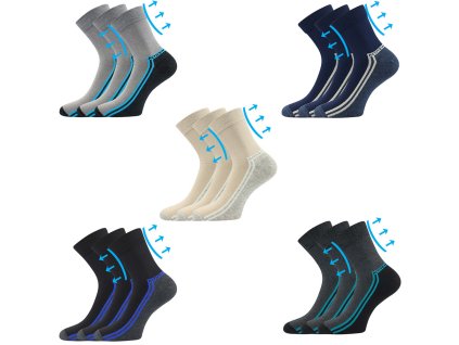 ponožky Roger 02 (Barva černá, Velikost 39-42 (26-28))