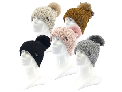 pletené čepice Minor (Barva růžová, Velikost uni)