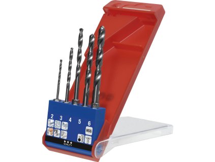 Sety vrtací HSS-G DRILLBOX, 5PCS,2-6MM