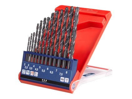 Sety vrtací HSS-R DRILLBOX 13PCS,2-8MM