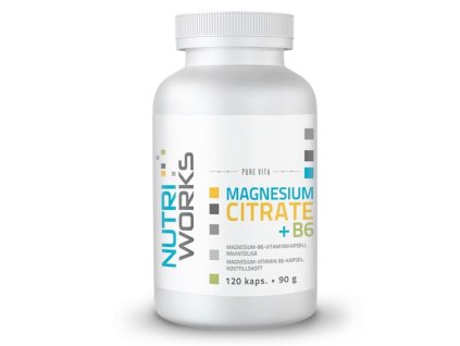 Magnesium Citrate + B6 120 kapslí (Varianta Magnesium Citrate + B6 120 kapslí)