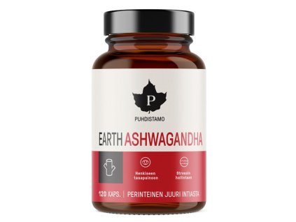 Earth Ashwagandha BIO 120 kapslí (Varianta SK)