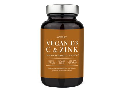 Vegan D3, C & Zinek 90 kapslí (Varianta Vegan D3, C and Zinek 90 kapslí SK)