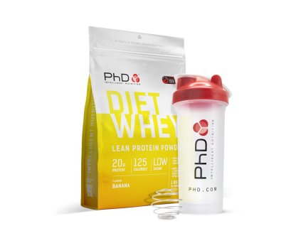 Diet Whey 1 kg + šejkr ZDARMA (Varianta Diet Whey 1 kg banán + šejkr ZDARMA)