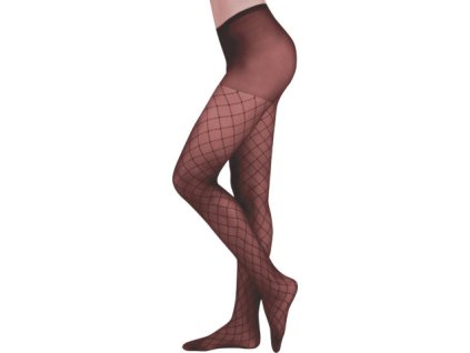 Elastické punčochové kalhoty ELLA 3 vínové (Velikost 164-108)