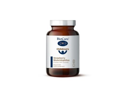 biocare bioacidophilus probiotika pre deti v prasku 60 g jahoda 1