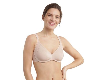 DIM GENEROUS MINIMIZER BRA - Dámská zmenšující podprsenka s kosticemi - tělová (Velikost 75 C)