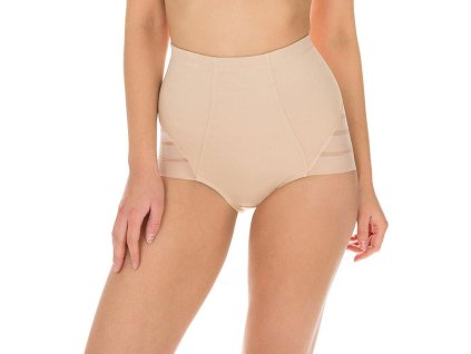 DIM DIAMS CONTROL HIGH WAIST MIDI - Dámské formující kalhotky s vysokým pasem - tělová (Velikost S)