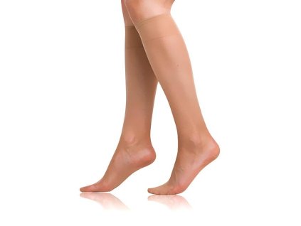 FLY KNEE HIGHS 15 DEN - Silonkové podkolenky - almond (Velikost UNI)