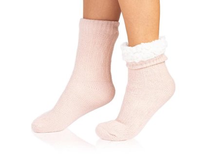 EXTRA WARM SOCKS - Extrémně teplé ponožky - světle růžová (Velikost 40 - 41)