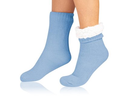 EXTRA WARM SOCKS - Extrémně teplé ponožky - světle modrá (Velikost 40 - 41)