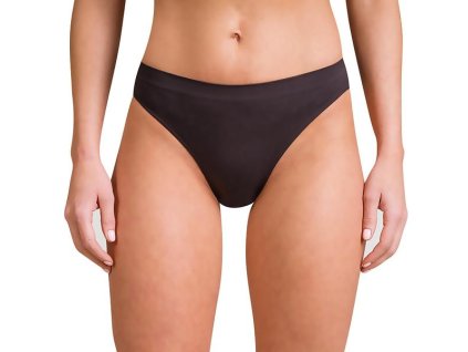 SEAMLESS MICROFIBRE MINISLIP - Dámské bezešvé kalhotky - černá (Velikost S/M)