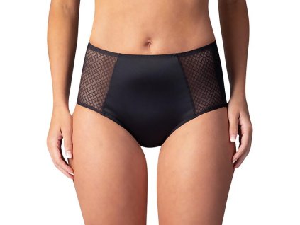 FLAT TUMMY EFFECT MIDISLIP - Dámské stahovací kalhotky - černá (Velikost S)
