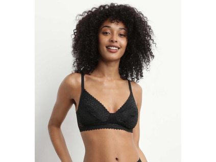 DIM DAILY DENTELLE WIREFREE SOFT CUP BRA - Dámská podprsenka bez kostic - černá (Velikost 75 C)
