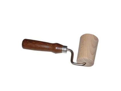 váleček na těsto jednoruč. 7cm dřev., rukojeť tm.