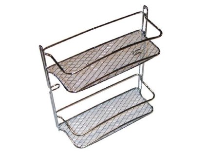 polička koupelnová STAR 2 patra 23x10x26cm Cr 2972