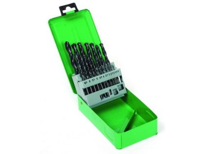 vrták do kovu sada HSS 1,0-10,0mm 19díl. plech