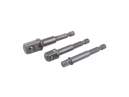 adaptér do vrtačky 1/4", 3/8", 1/2" sada 3díl.