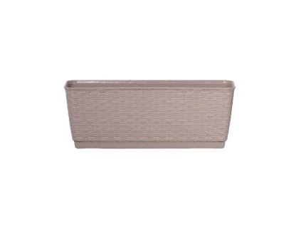 truhlík RATOLLA PW 49,2x17,2x17,4cm BÉŽ tm. (7529U) závěs. s misko