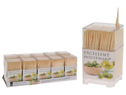 párátka kulatá oboustr.bambus (450ks) + PH box čtverc.