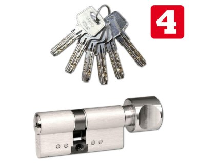 vložka cylindrická 30+35 s knoflíkem 6kl. Ni, 4.třída bezp.RICHTER