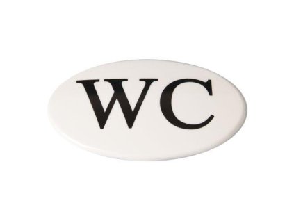 štítek WC PH BÍ