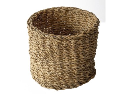 košík kulatý střední pr.21x18cm mořská tráva