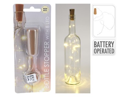 osvětlení do láhve ZÁTKA 8LED