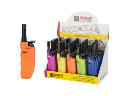 zapalovač SOLO 12cm plamínkový mix barev